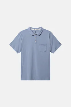 Colours & Sons Poloshirt Slub - Denim*Herren T-Shirts & Polos|T-Shirts & Polos