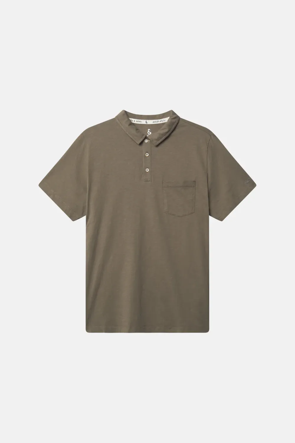 Colours & Sons Poloshirt Slub - Olive*Herren T-Shirts & Polos|T-Shirts & Polos