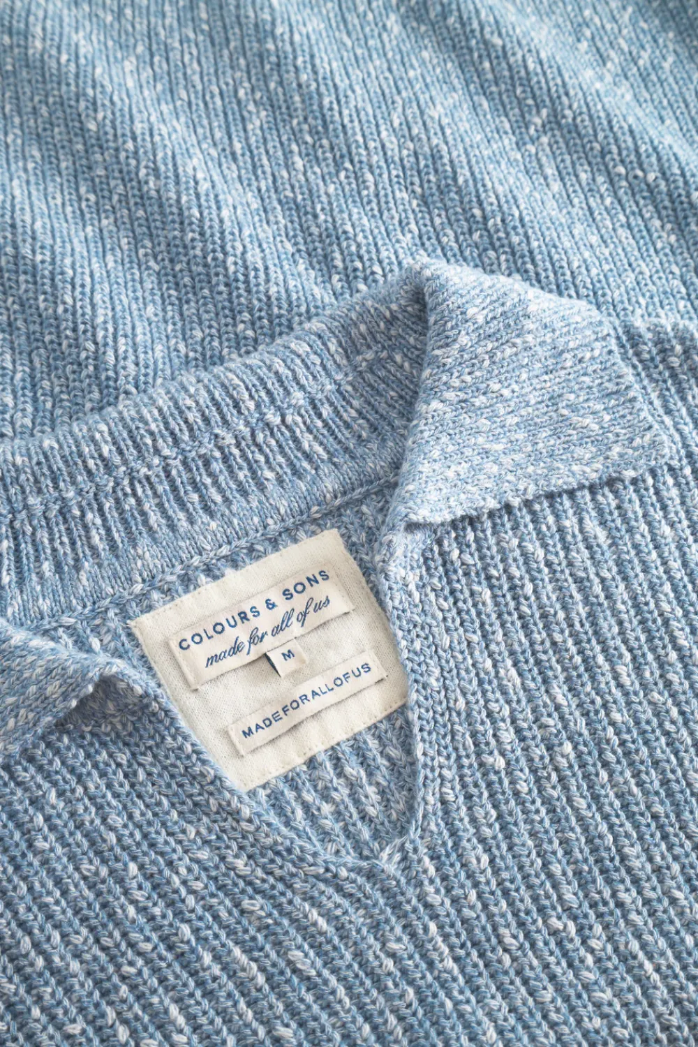 Colours & Sons Pullover Johnny Collar - Dove*Herren Pullover