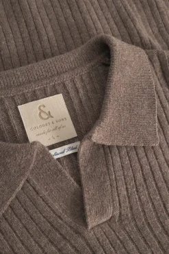 Colours & Sons Pullover Johnny Kragen - Soil*Herren Pullover