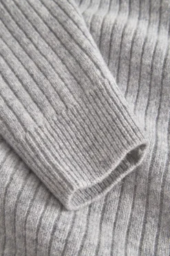 Colours & Sons Pullover Johnny Kragen - Silver*Herren Pullover
