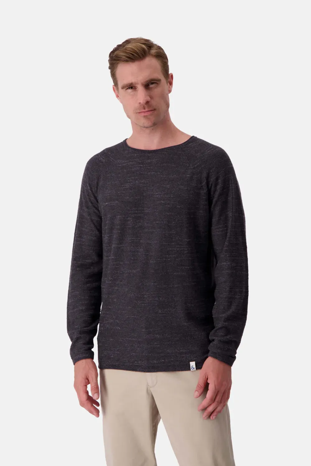 Colours & Sons Pullover Slub - Anthracite*Herren Pullover