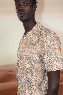 Colours & Sons Resort Hemd - Moroccan Tile*Herren Hemden