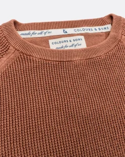 Colours & Sons Roundneck Basic - Bronce*Herren Pullover