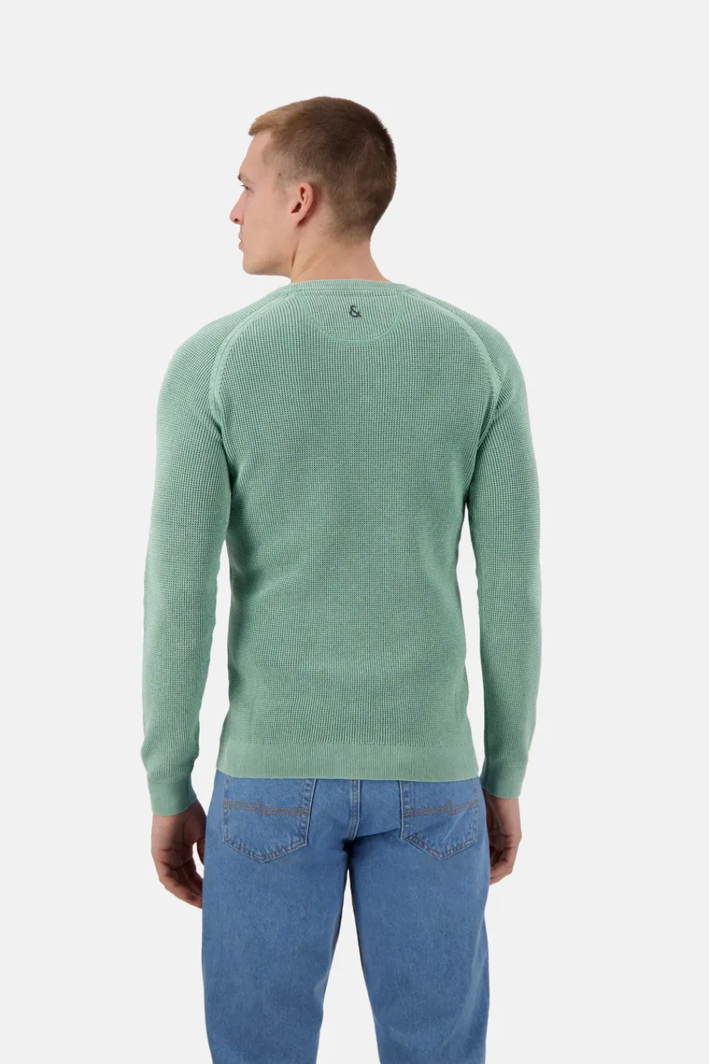 Colours & Sons Roundneck Basic - Pistachio*Herren Pullover|Pullover