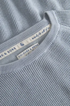 Colours & Sons Roundneck Basic - Sky*Herren Pullover|Pullover