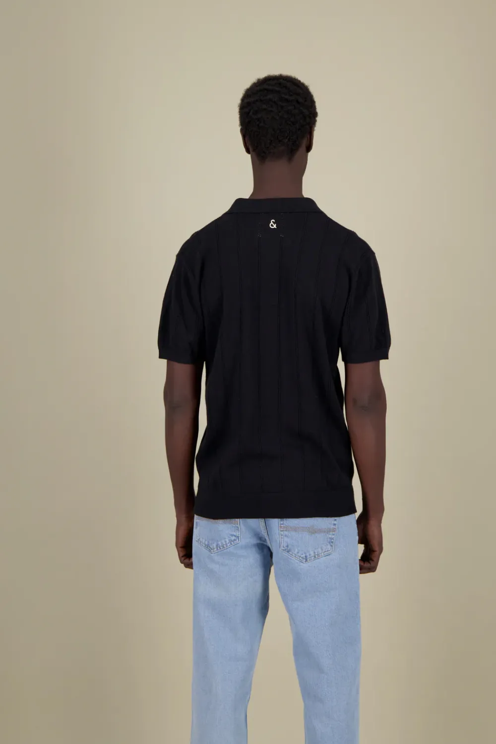 Colours & Sons Strick Polo - Black*Herren Pullover|T-Shirts & Polos