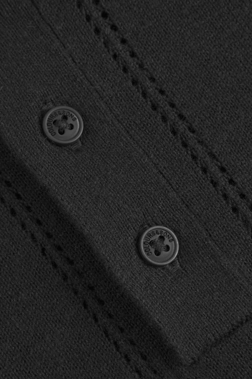 Colours & Sons Strick Polo - Black*Herren Pullover|T-Shirts & Polos
