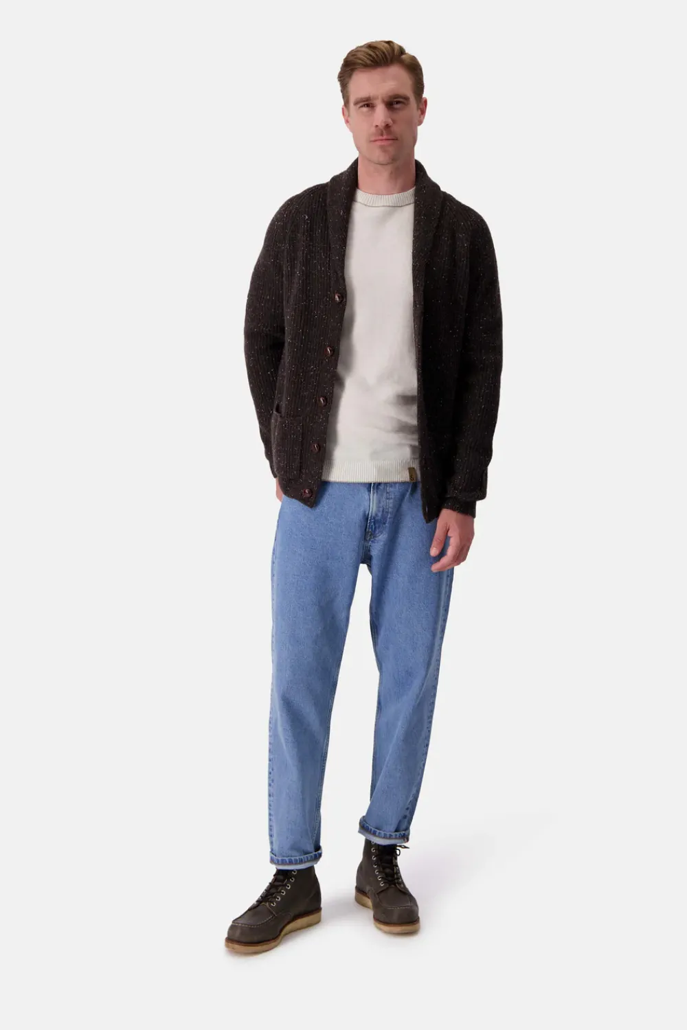 Colours & Sons Strickjacke Donegal - Soil*Herren Pullover