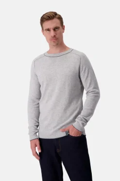 Colours & Sons Strickpullover Merino Blend - Silver*Herren Pullover