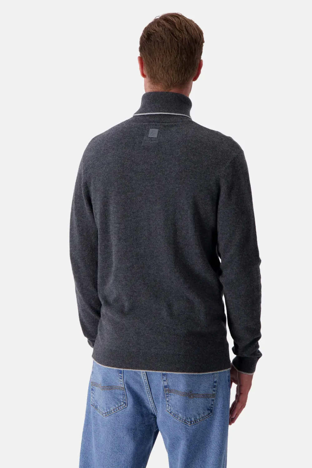 Colours & Sons Strickpullover Merino Blend - Anthracite*Herren Pullover