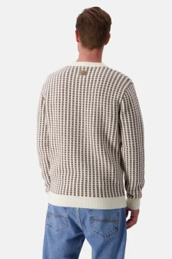 Colours & Sons Strickpullover-gemustert - Offwhite-Soil*Herren Pullover