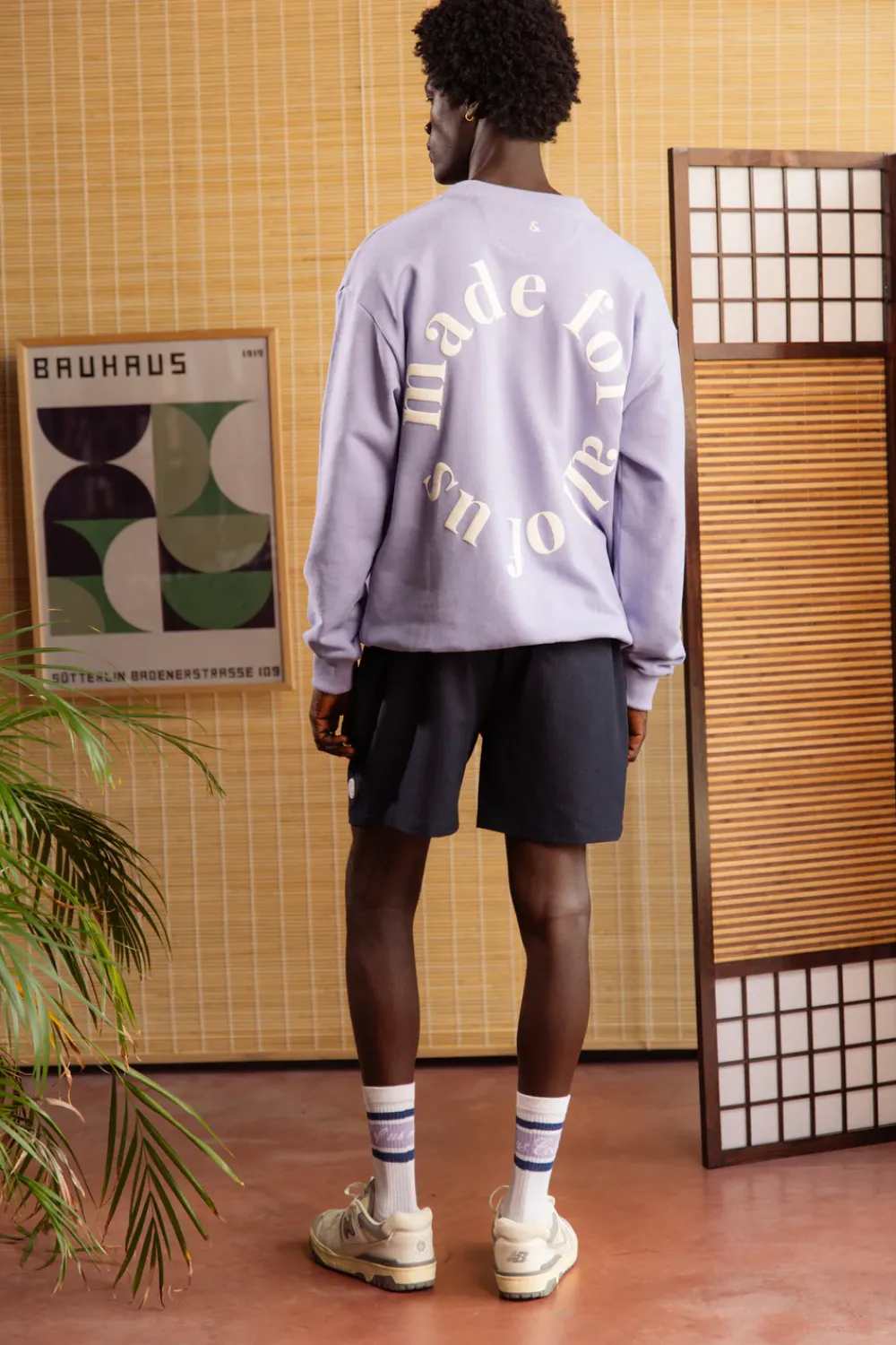 Colours & Sons Sweatshirt Made For All Of Us - Orchid*Herren Sweatshirts