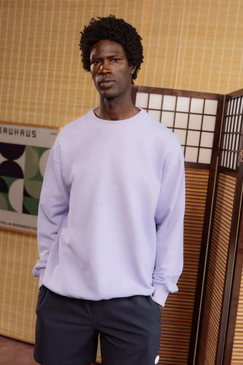 Colours & Sons Sweatshirt Made For All Of Us - Orchid*Herren Sweatshirts