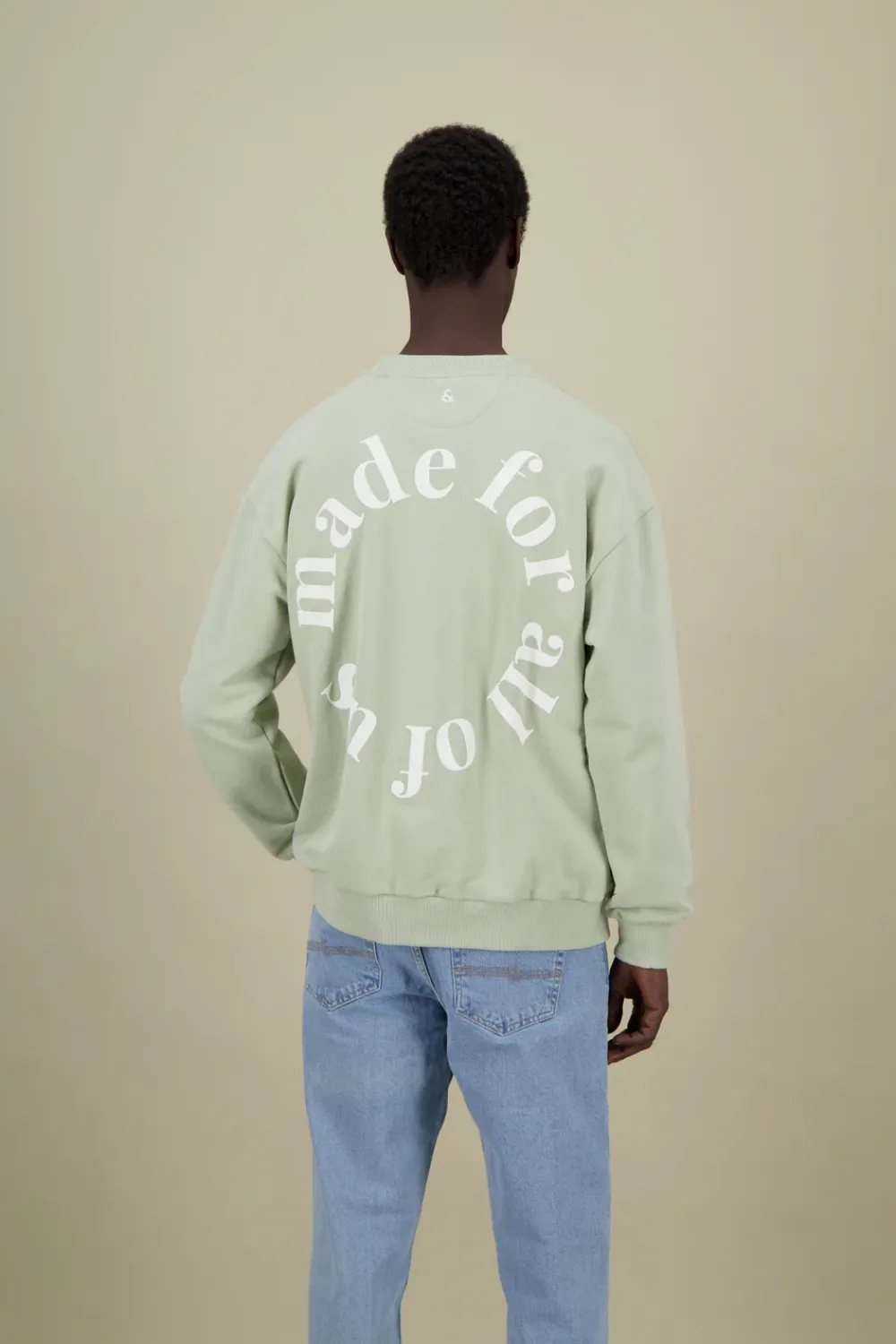 Colours & Sons Sweatshirt Made For All Of Us - Matcha*Herren Sweatshirts