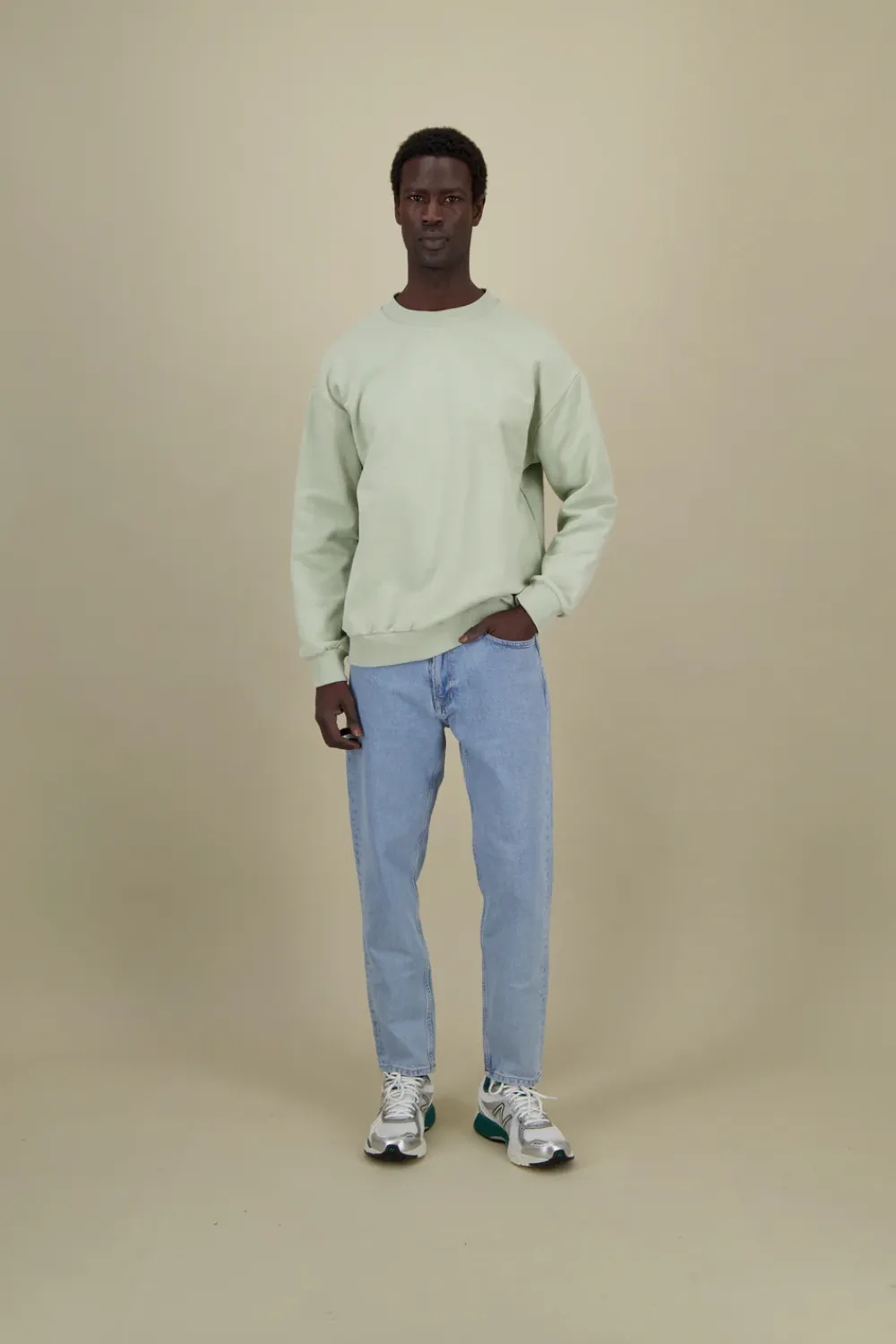 Colours & Sons Sweatshirt Made For All Of Us - Matcha*Herren Sweatshirts