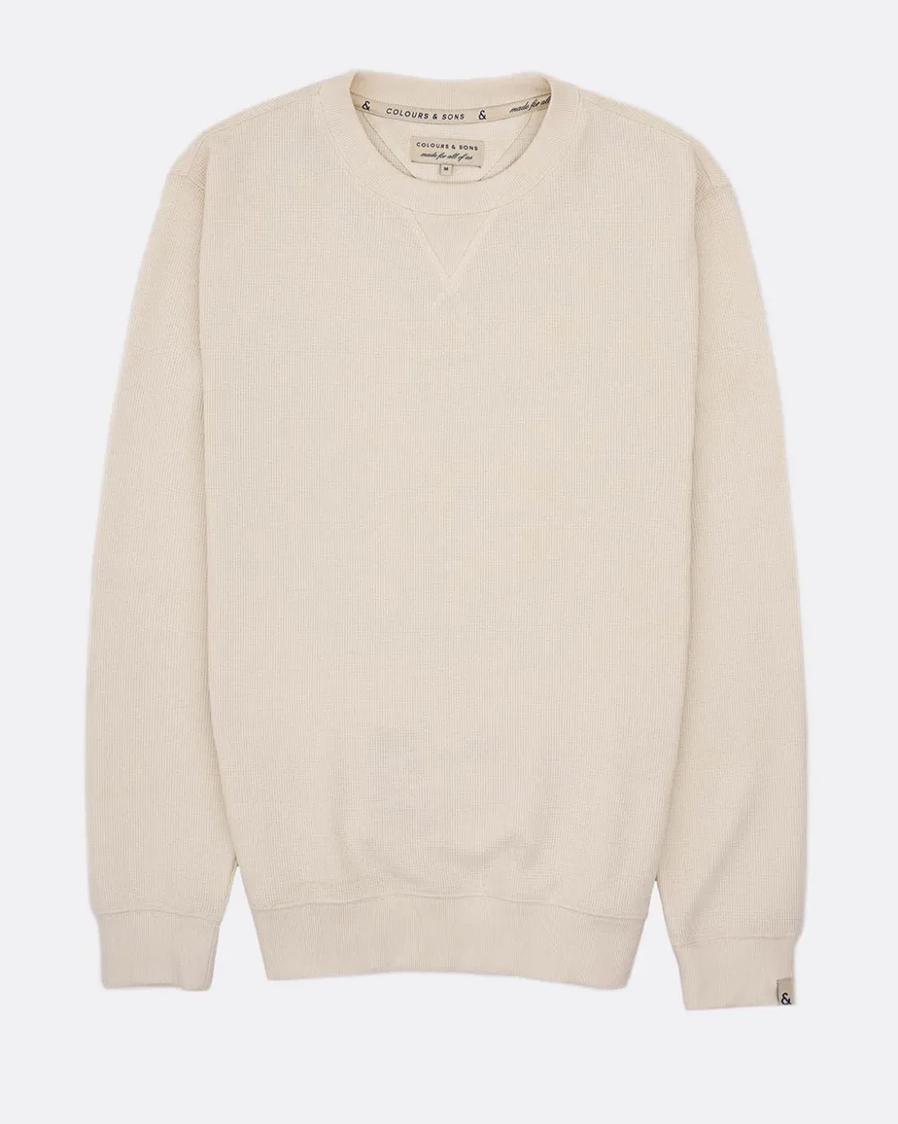 Colours & Sons Sweatshirt Strukturiert - Offwhite*Herren Sweatshirts