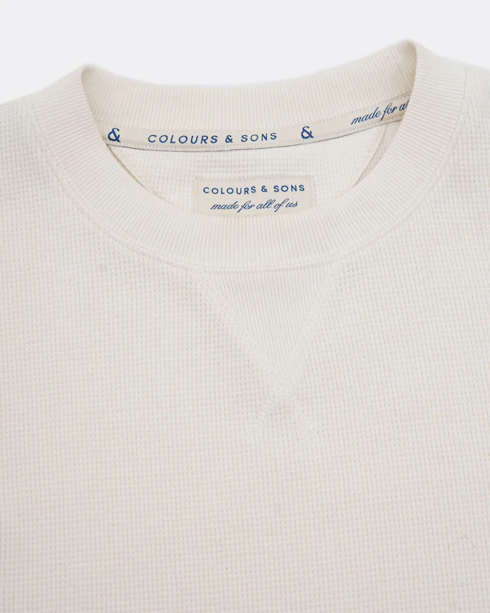 Colours & Sons Sweatshirt Strukturiert - Offwhite*Herren Sweatshirts