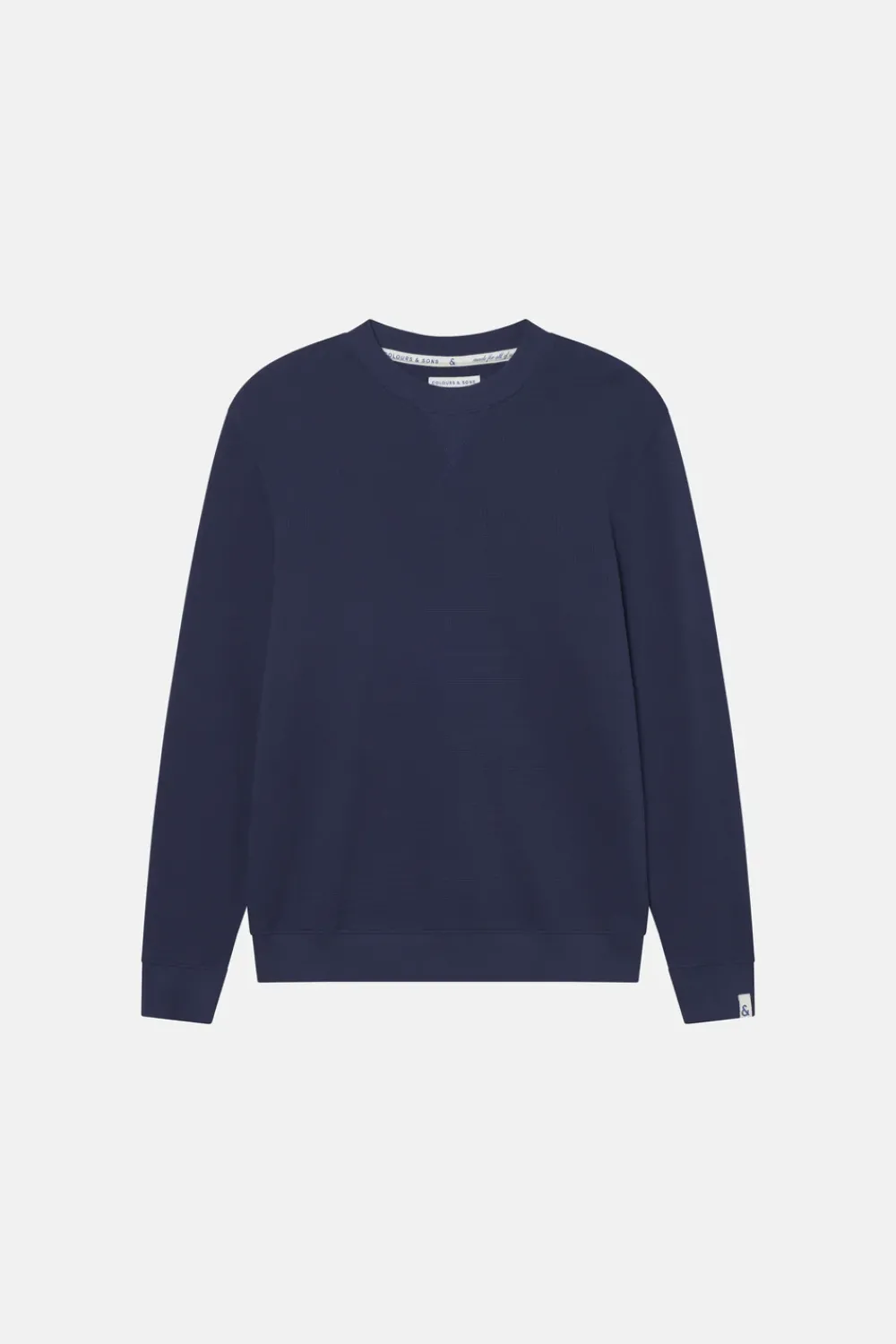 Colours & Sons Sweatshirt Strukturiert - Navy*Herren Sweatshirts