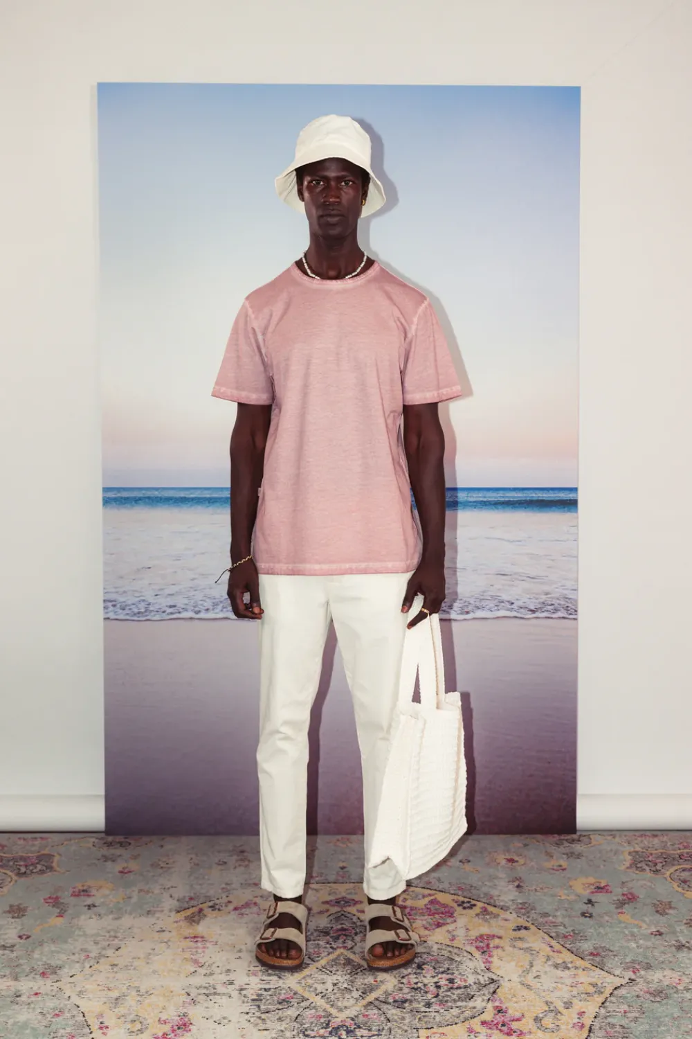 Colours & Sons T-Shirt Oil Dyed - Peach*Herren T-Shirts & Polos