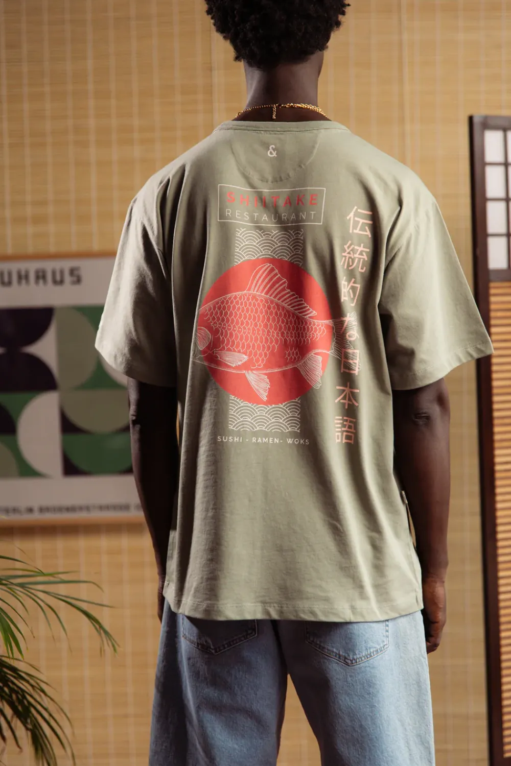 Colours & Sons T-Shirt Print - Matcha*Herren T-Shirts & Polos