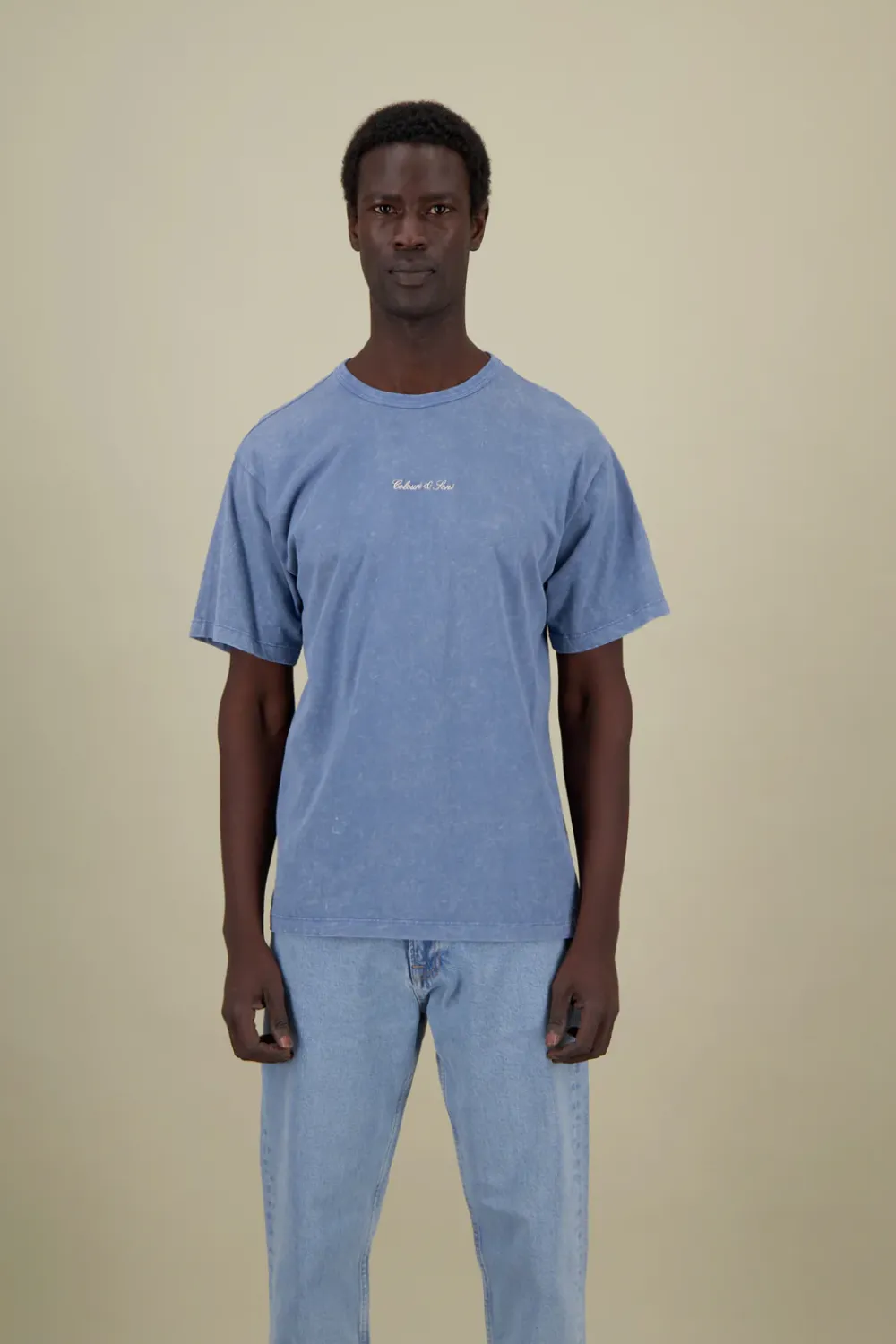 Colours & Sons T-Shirt Stone Washed - Great Wave*Herren T-Shirts & Polos