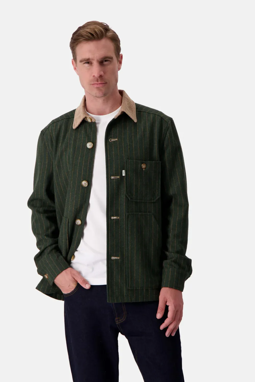 Colours & Sons Worker Jacket - Yucca Stripes*Herren Jacken