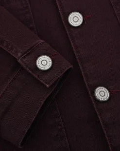 Colours & Sons Worker Jacket Coloured Denim - Port Wine*Herren Jacken
