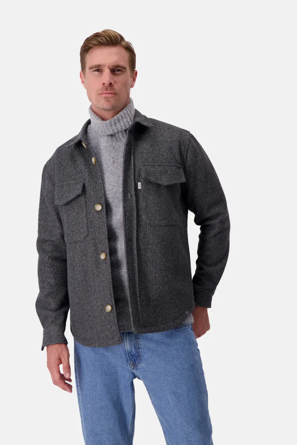 Colours & Sons Worker Jacket-Soft Touch - Stone*Herren Jacken