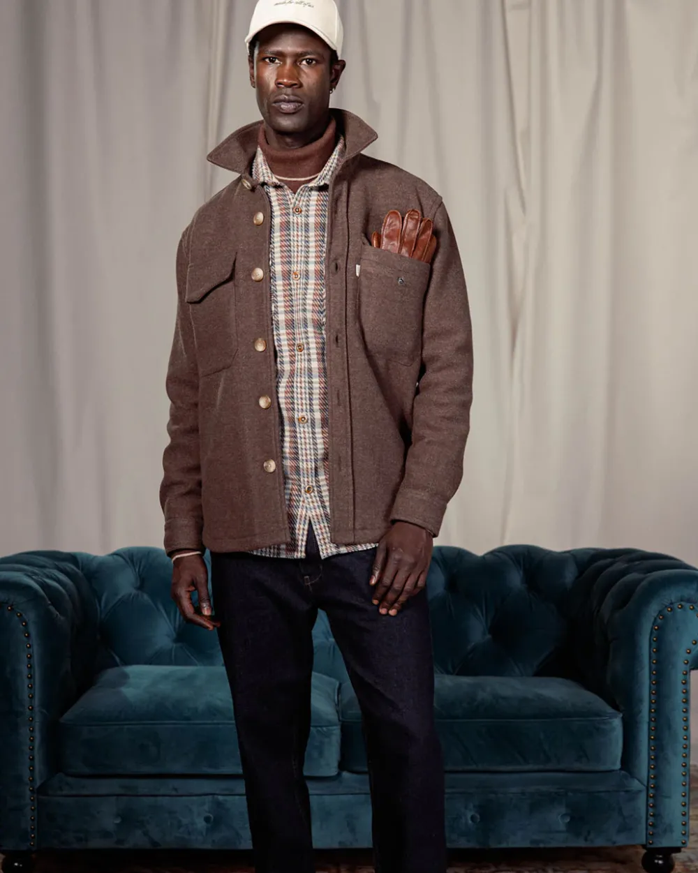 Colours & Sons Worker Jacket-Soft Touch - Lumber*Herren Jacken