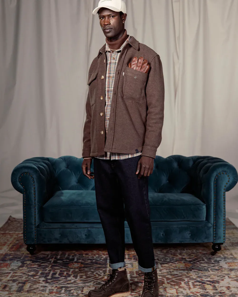 Colours & Sons Worker Jacket-Soft Touch - Lumber*Herren Jacken