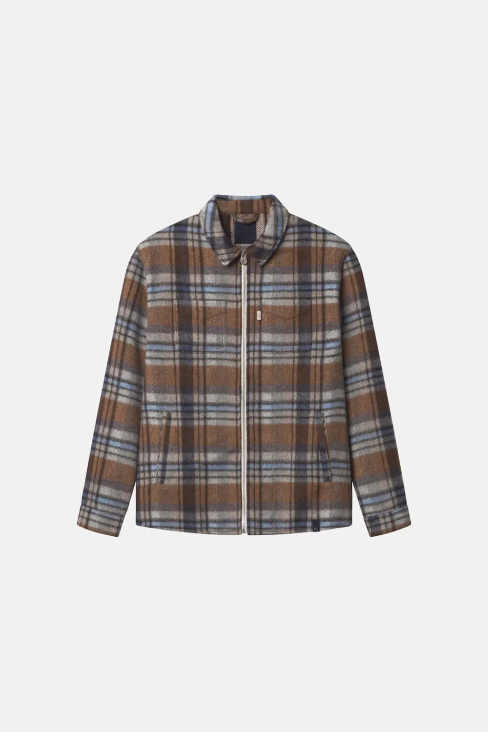 Colours & Sons Worker Jacket-Zipped - Tobacco Check*Herren Jacken