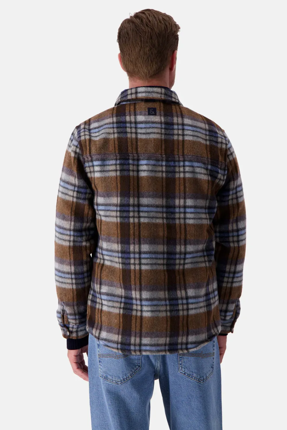 Colours & Sons Worker Jacket-Zipped - Tobacco Check*Herren Jacken