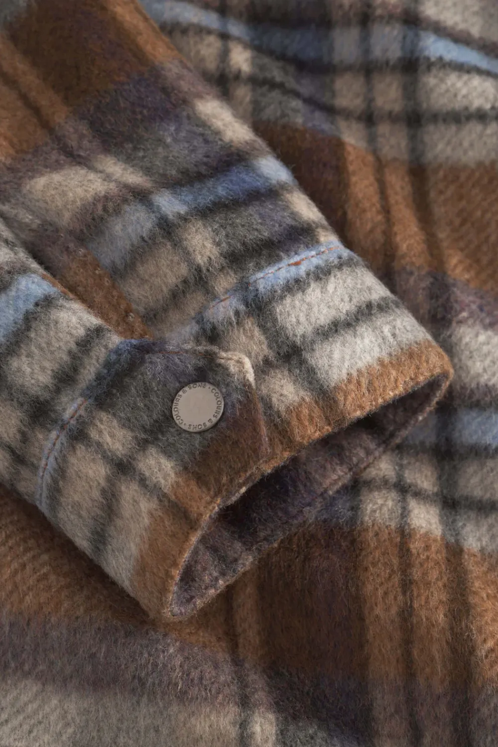 Colours & Sons Worker Jacket-Zipped - Tobacco Check*Herren Jacken