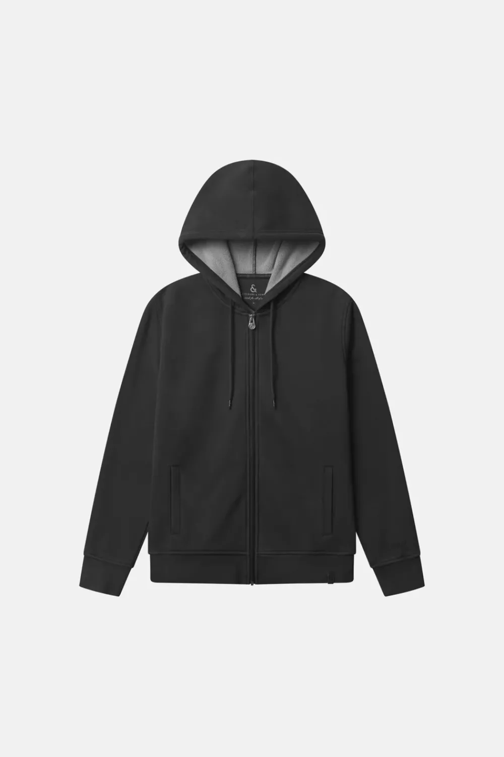 Colours & Sons Zip Hoodie-washed - Anthracite*Herren Sweatshirts