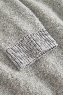 Colours & Sons Zip Strickjacke-Bouclé - Silver*Herren Pullover